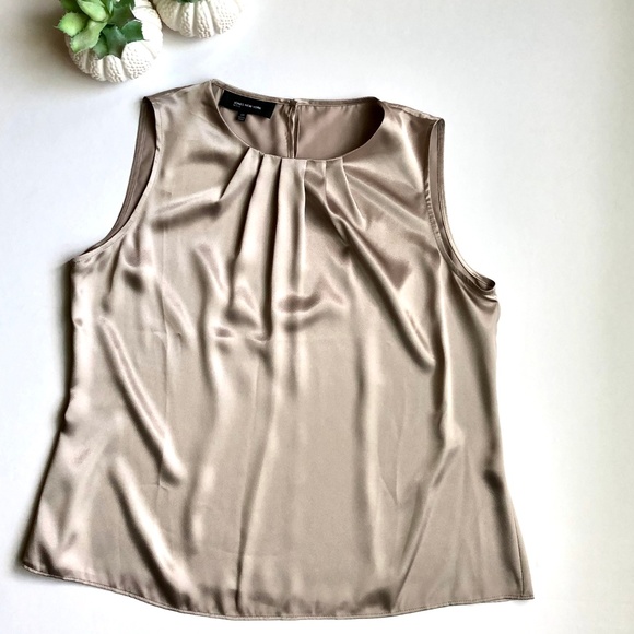 NWOT Jones New York Women's Blouse Gold Size 12P - Picture 1 of 7
